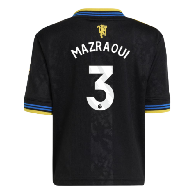 2025-2026 Manchester United Third Mini Kit (Mazraoui 3)-The Soccer Shirt Hub