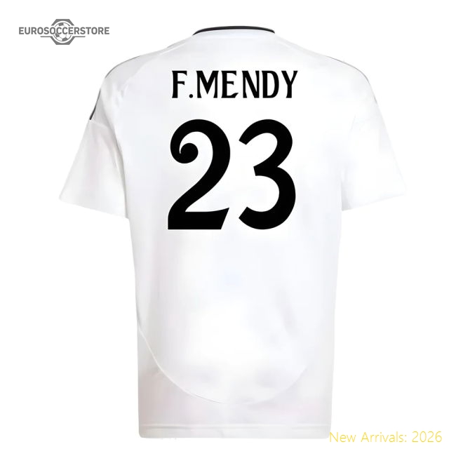 2024-2025 Real Madrid Home Shirt (Kids) (F.Mendy 23)-The Soccer Shirt Hub