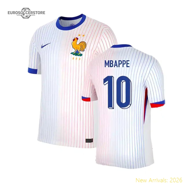 2024-2025 France Away Shirt (Mbappe 10)-The Soccer Shirt Hub