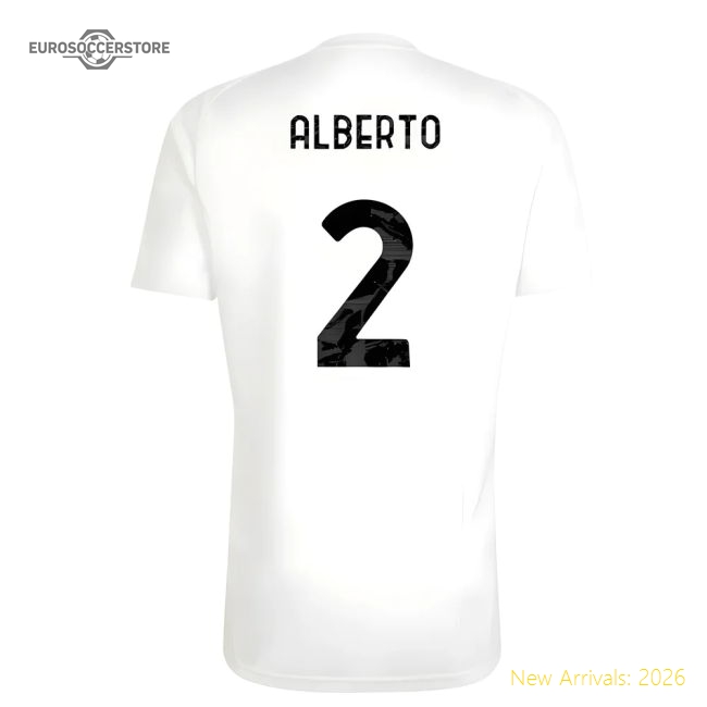 2025-2026 Juventus Training Tee (White) (Alberto 2)-The Soccer Shirt Hub