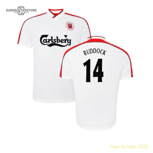 1998-1999 Liverpool Away Retro Shirt (RUDDOCK 14)-The Soccer Shirt Hub