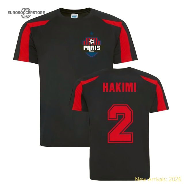 Achraf Hakimi Paris Sports Training Jersey (Navy)-The Soccer Shirt Hub