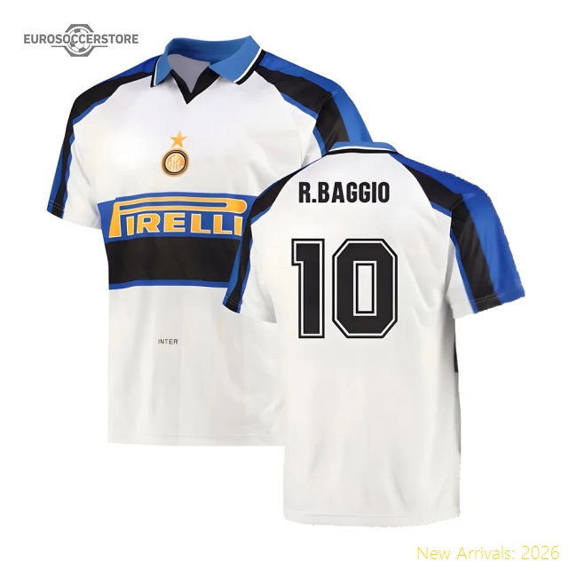 1996 Inter Milan Away Shirt (R.Baggio 10)-The Soccer Shirt Hub