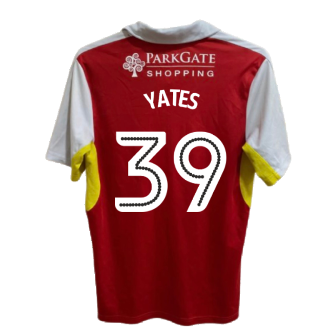 Rotherham 2016-17 Home Shirt ((Good) XL) (Yates 39)-The Soccer Shirt Hub