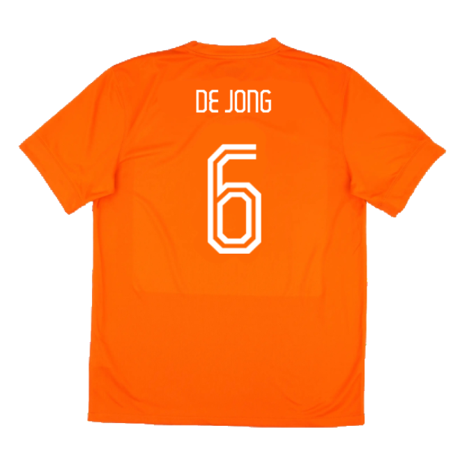 Holland 2014-15 Home Shirt (Good) (De Jong 6)-The Soccer Shirt Hub