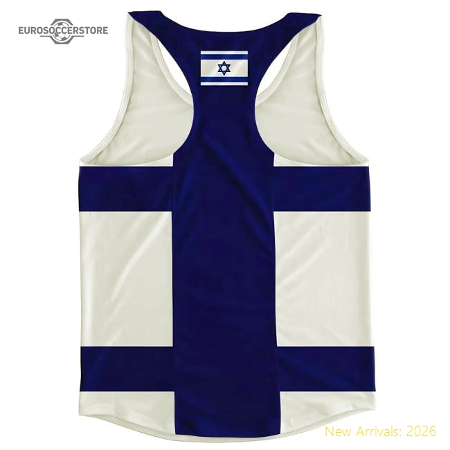 Israel Flag Running Vest-The Soccer Shirt Hub