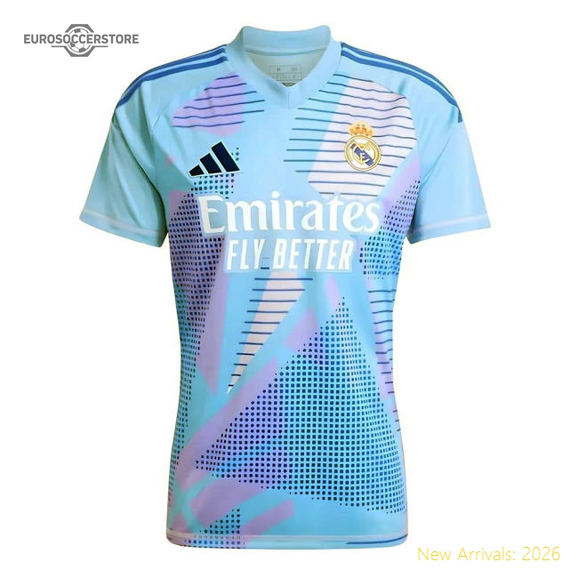2024-2025 Real Madrid Home Goalkeeper Shirt (Blue)-The Soccer Shirt Hub