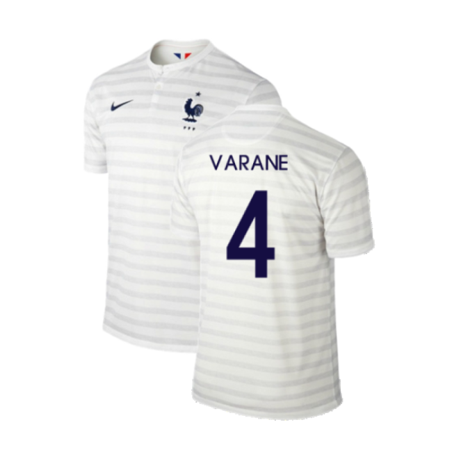 France 2014-15 Away Shirt ((Excellent) M) (Varane 4)-The Soccer Shirt Hub