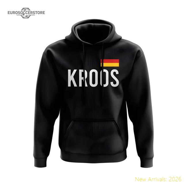 Toni Kroos Germany Name Hoody (Black)-The Soccer Shirt Hub