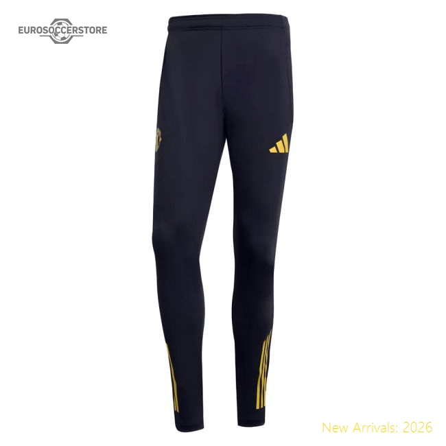 2025-2026 Man Utd EU Training Pants (Black)-The Soccer Shirt Hub