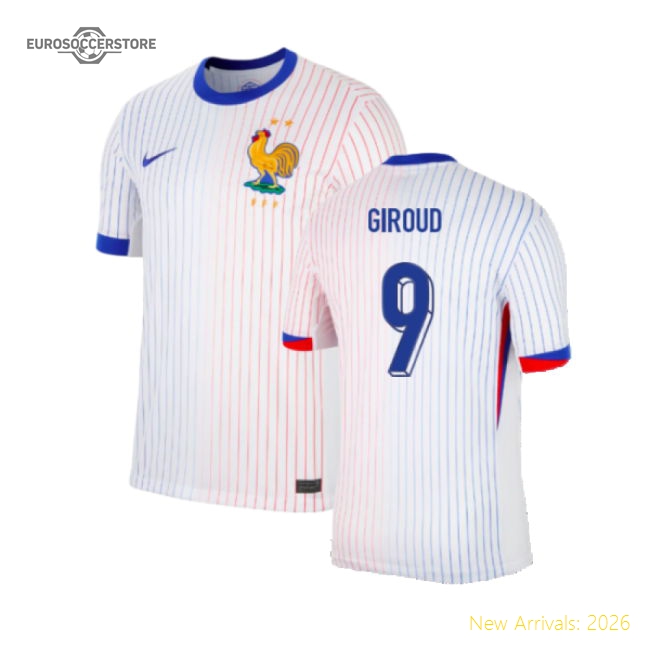 2024-2025 France Away Shirt (Giroud 9)-The Soccer Shirt Hub
