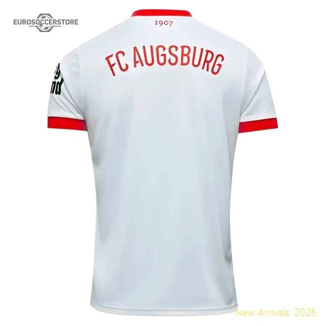 2025-2026 FC Augsburg Home Shirt-The Soccer Shirt Hub