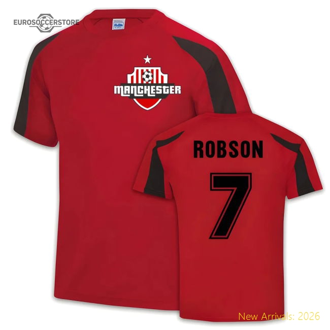 Man United Sports Training Jersey (Bryan Robson 7)-The Soccer Shirt Hub
