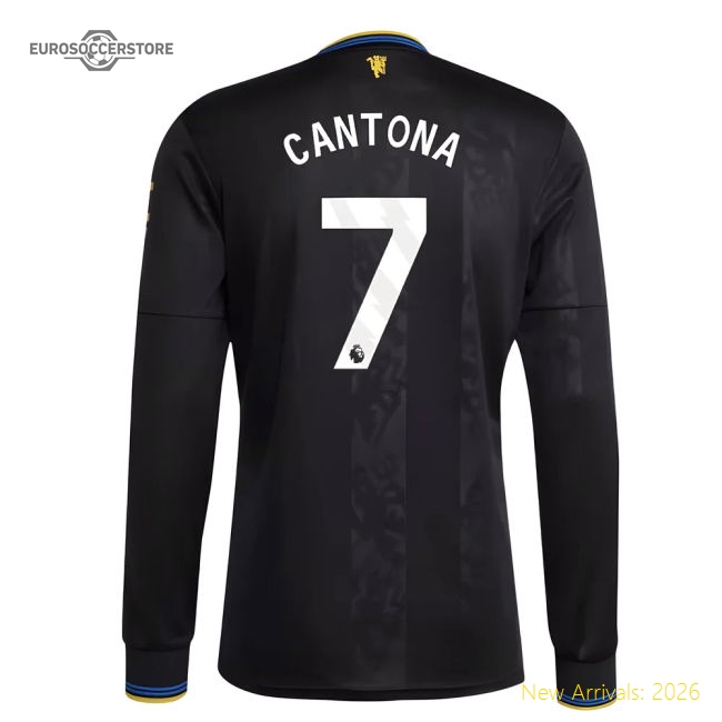 2025-2026 Man Utd Long Sleeve Third Shirt (Cantona 7)-The Soccer Shirt Hub