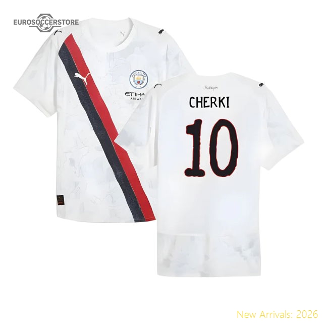 2025-2026 KIDSUPER x Manchester City CWC Authentic Shirt (White) (Cherki 10)-The Soccer Shirt Hub