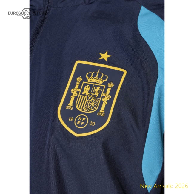 2026-2027 Spain Training Tee (Night Indigo)-The Soccer Shirt Hub