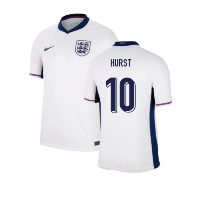 2024-2025 England Home Shirt (Hurst 10)-The Soccer Shirt Hub