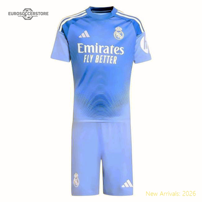 2025-2026 Real Madrid Home Youth Goalkeeper Kit-The Soccer Shirt Hub