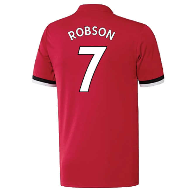 Manchester United 2017-18 Home Shirt ((Excellent) 4-5 Year) (Robson 7)-The Soccer Shirt Hub
