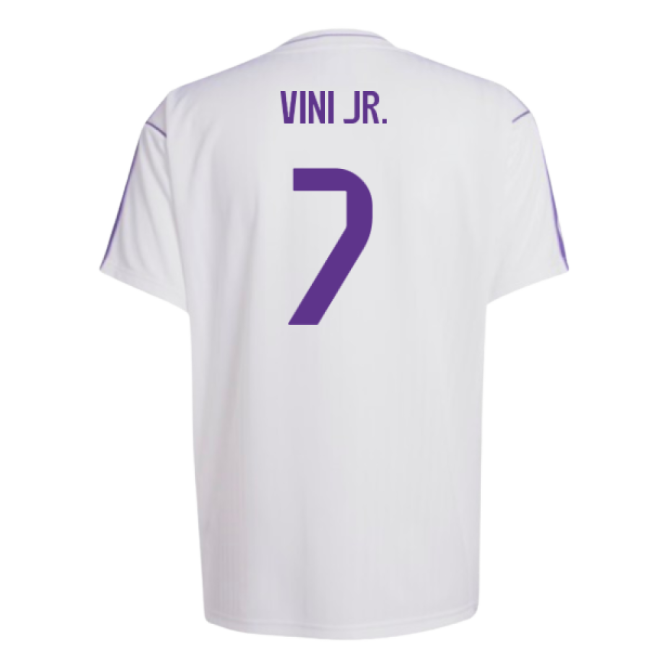 Real Madrid Terrace Icons Shirt (White) (Vini Jr. 7)-The Soccer Shirt Hub