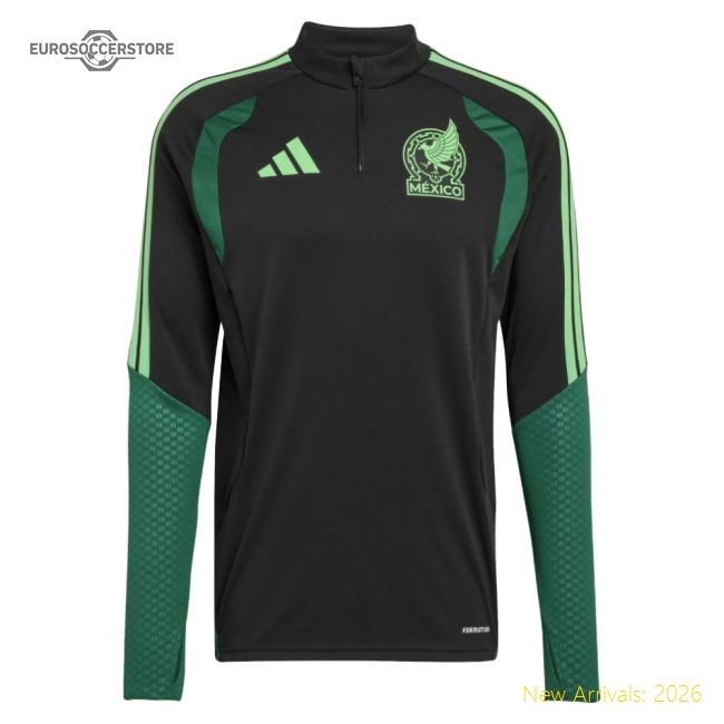 2026-2027 Mexico Training Top (Black)-The Soccer Shirt Hub