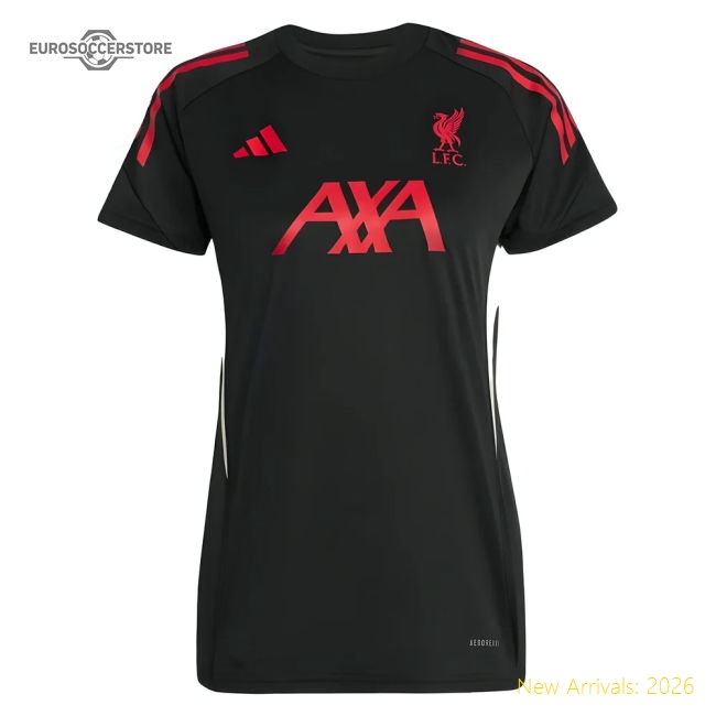 2025-2026 Liverpool Training Jersey (Black) - Womens-The Soccer Shirt Hub