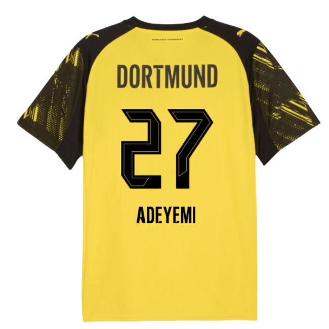 2025-2026 Borussia Dortmund Home Shirt (Adeyemi 27)-The Soccer Shirt Hub
