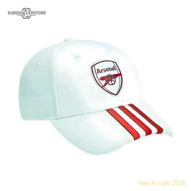 2025-2026 Arsenal Baseball Cap (White)-The Soccer Shirt Hub