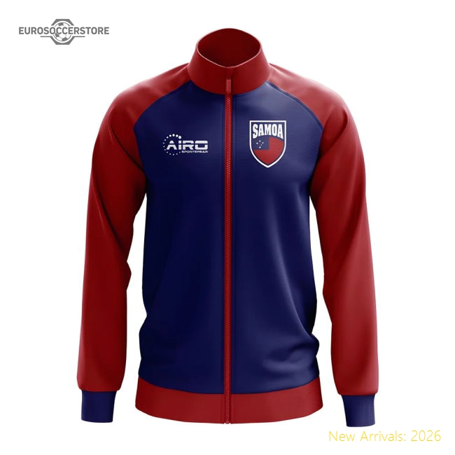Samoa Concept Football Track Jacket (Navy)-The Soccer Shirt Hub