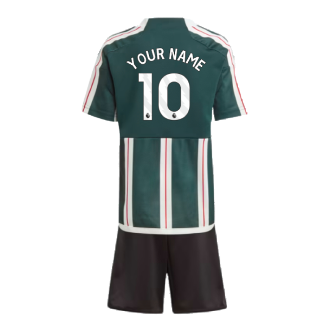 2023-2024 Man Utd Away Mini Kit (Your Name)-The Soccer Shirt Hub