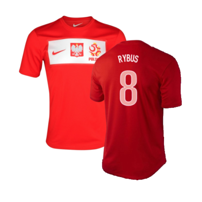 Poland 2012-13 Away Shirt ((Excellent) L) (Rybus 8)-The Soccer Shirt Hub