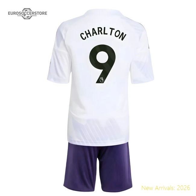 2025-2026 Man Utd Away Mini Kit (Charlton 9)-The Soccer Shirt Hub
