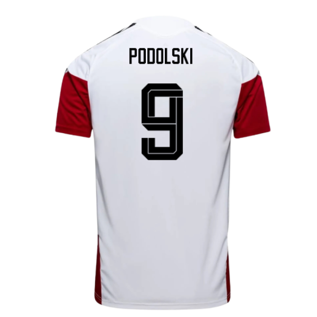 2026-2027 Germany Training Jersey (White) (Podolski 9)-The Soccer Shirt Hub