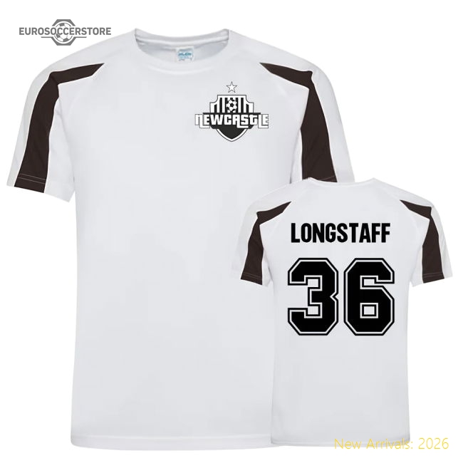 Sean Longstaff Newcastle Sports Training Jersey (White-The Soccer Shirt Hub