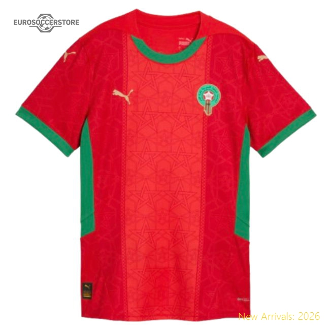 2024-2025 Morocco Home Shirt (Womens) (Your Name)-The Soccer Shirt Hub