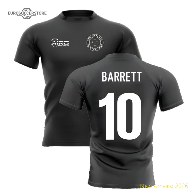 2025-2026 New Zealand Home Concept Rugby Shirt (Barrett 10)-The Soccer Shirt Hub