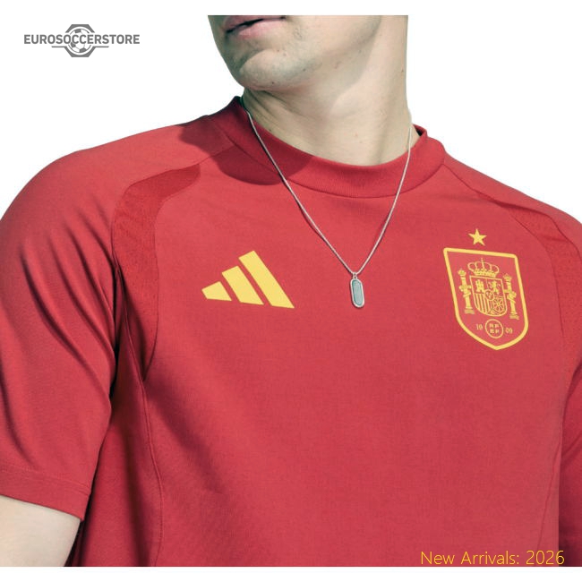 2026-2027 Spain Tiro Travel Tee (Red)-The Soccer Shirt Hub