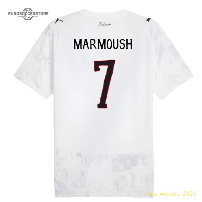 2025-2026 KIDSUPER x Manchester City CWC Shirt (White) (Marmoush 7)-The Soccer Shirt Hub