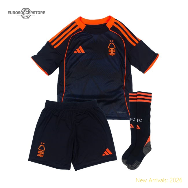 2025-2026 Nottingham Forest Third Mini Kit-The Soccer Shirt Hub