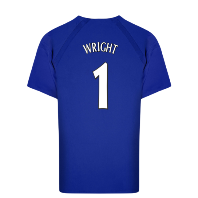Everton 2003 Anniversary Retro Home Shirt (Wright 1)-The Soccer Shirt Hub