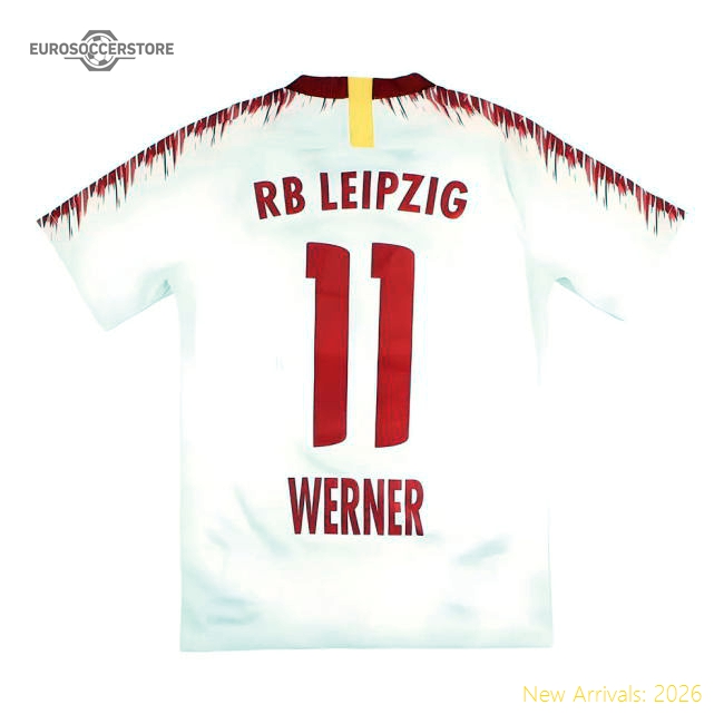 Red Bull Leipzig 2018-19 Home Shirt (S) Werner #11 (Excellent)-The Soccer Shirt Hub