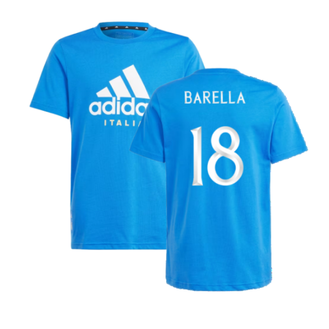 2024-2025 Italy DNA Tee (Blue) - Kids (BARELLA 18)-The Soccer Shirt Hub