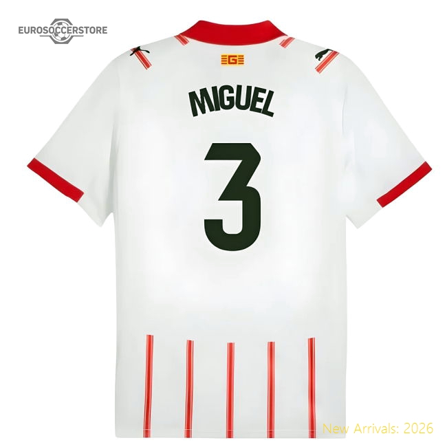 2025-2026 Girona Home Shirt (Miguel 3)-The Soccer Shirt Hub