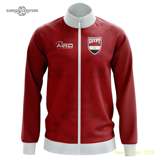 Egypt Concept Football Track Jacket (Red) - Kids-The Soccer Shirt Hub