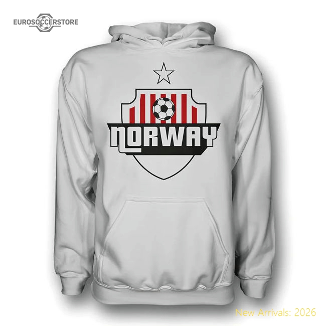 Norway Country Logo Hoody (white)-The Soccer Shirt Hub