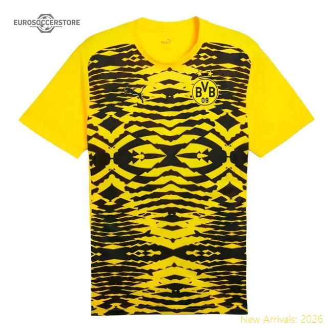 2024-2025 Borussia Dortmund Prematch SS Shirt (Yellow)-The Soccer Shirt Hub