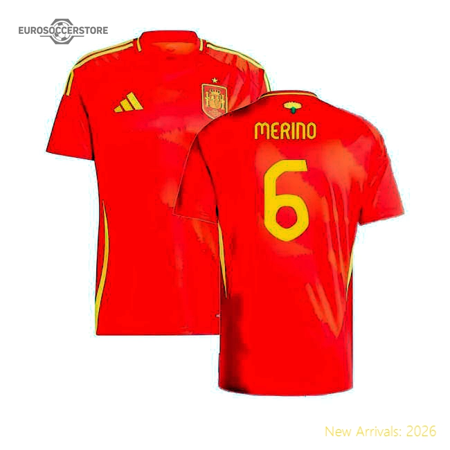 2024-2025 Spain Home Shirt (Merino 6)-The Soccer Shirt Hub