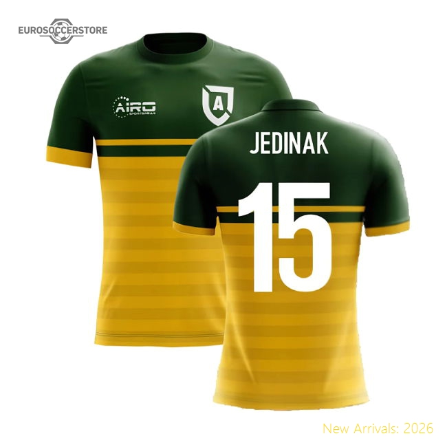 2025-2026 Australia Airo Concept Home Shirt (Jedinak 15)-The Soccer Shirt Hub