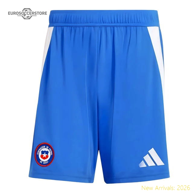 2024-2025 Chile Home Shorts (Blue)-The Soccer Shirt Hub