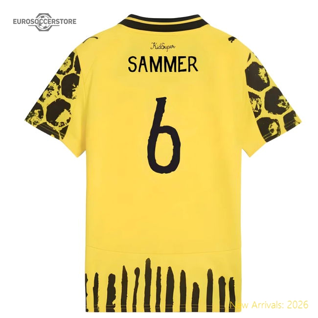 2025-2026 KIDSUPER x Borussia Dortmund CWC Shirt - Kids (Sammer 6)-The Soccer Shirt Hub